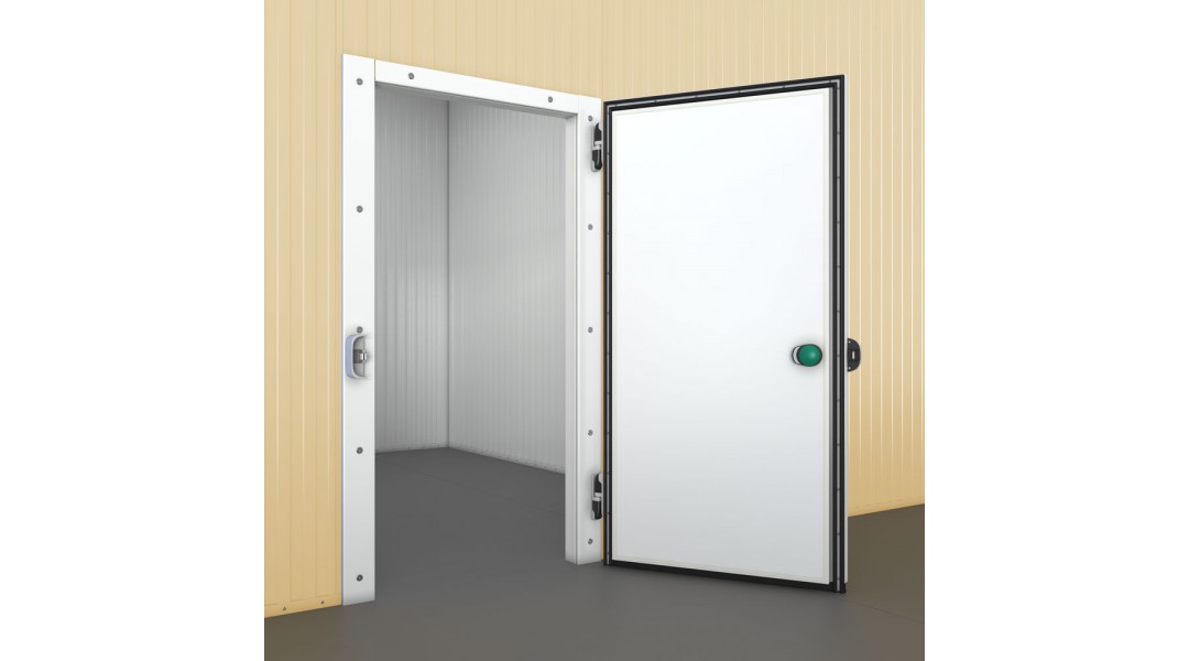 Распашные одностворчатые полупотайные холодильные двери (РДОП)