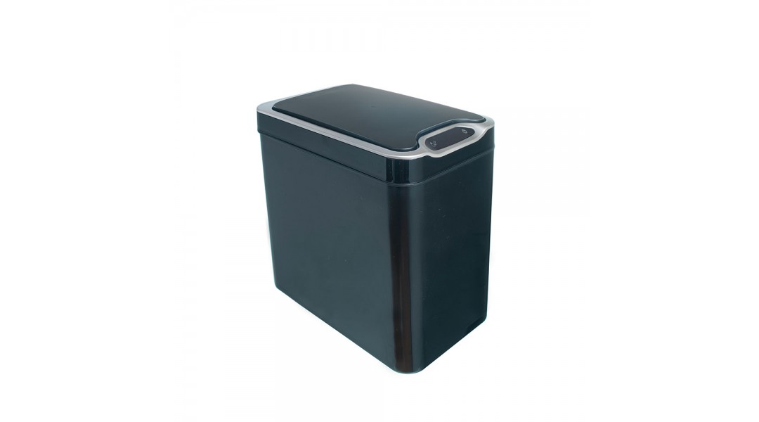 Ведро для мусора сенсорное, прямоугольное, Foodatlas JAH-6611, 12 л (черный)